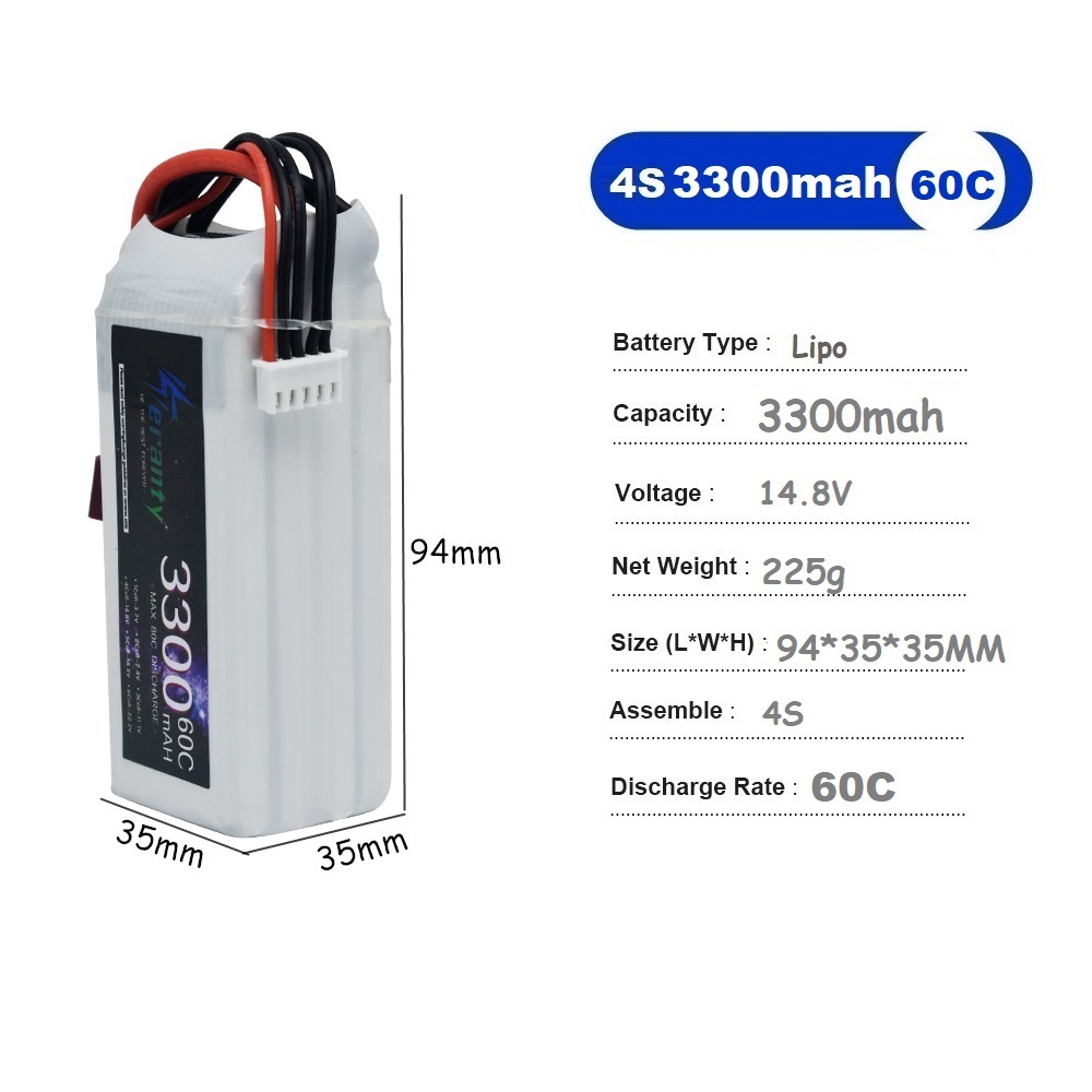 Akumulator LiPo 4S 3300mAh 60C – Drone Battery Adapter recenzja i cena