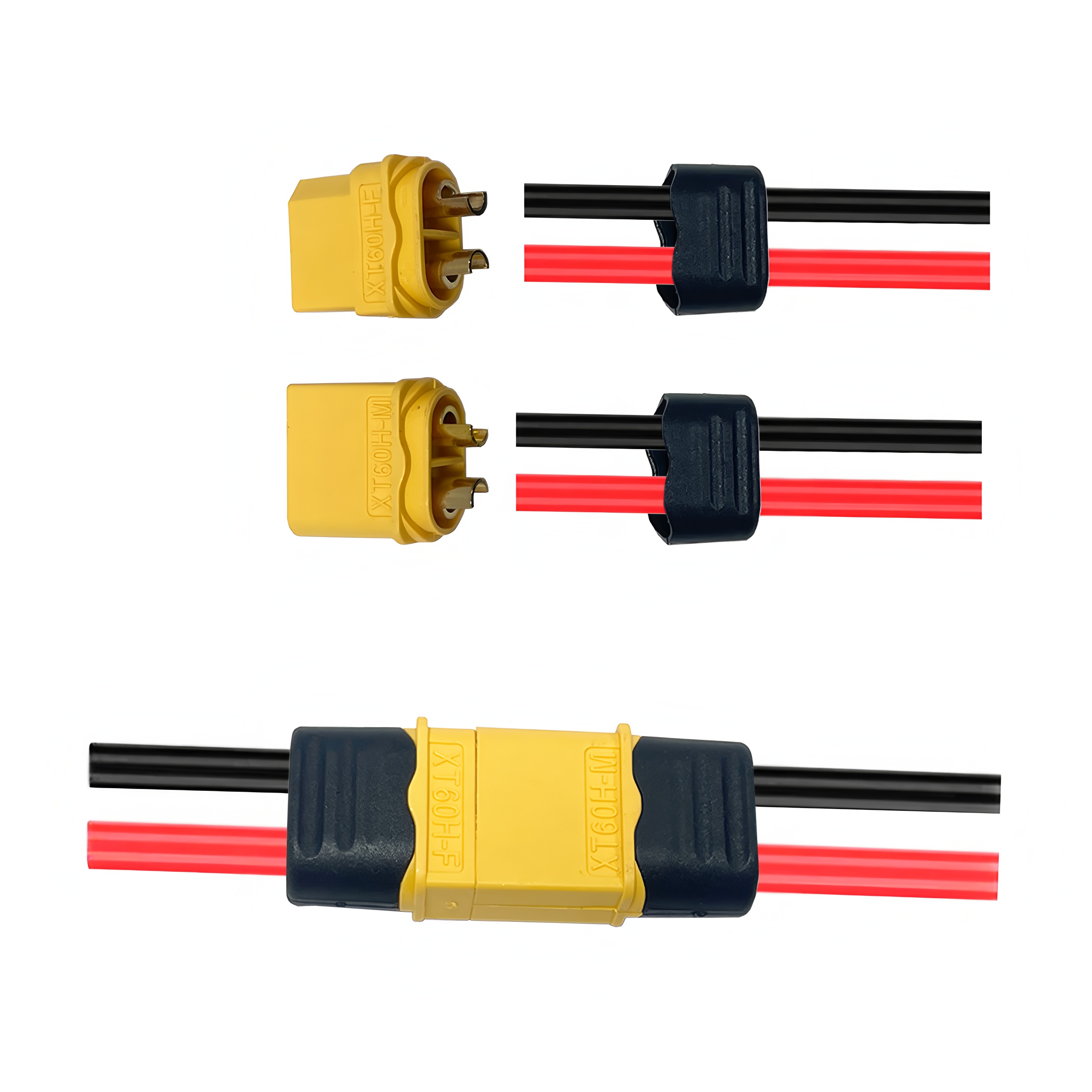 Zestaw złączy XT60H (10/20 par – Drone Battery Adapter recenzja i cena